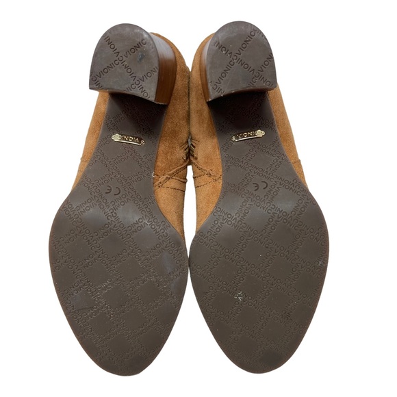 Vionic Ronnie Brown Suede Leather Block Heel Zip Up Comfort Ankle Boots Size 6.5 - Picture 6 of 13